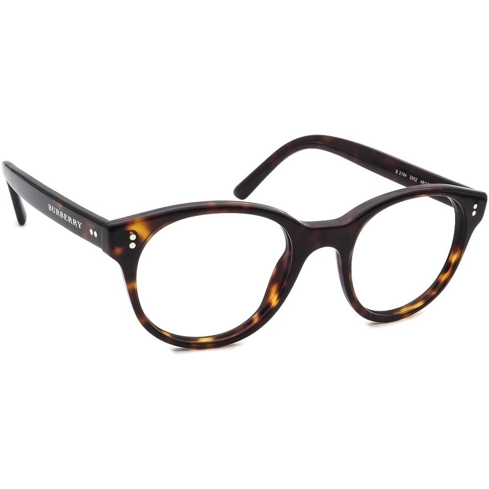 Burberry Round Frame Eyeglasses Tortoise
